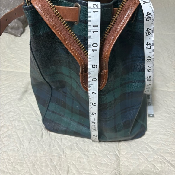 Vintage large Ralph Lauren   Plaid Black watch Boston Carry On Luggage Bag - Picture 7 of 16